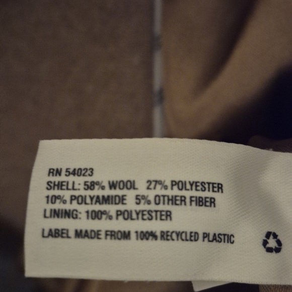 Gap Camel Wool Double Breasted Trench Coat Size Small - Picture 12 of 12